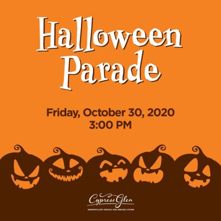 HALLOWEEN PARADE! Cypress Glen Retirement Community